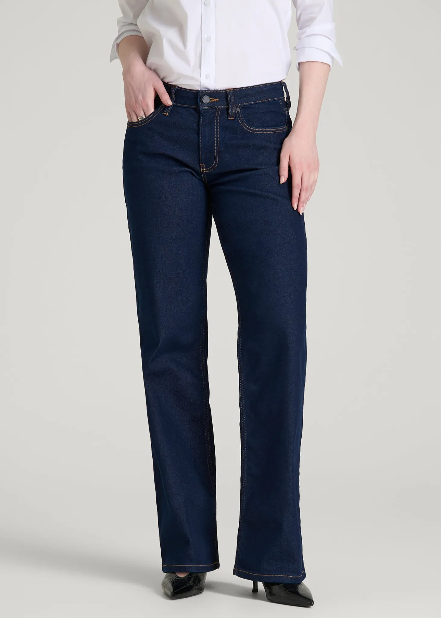 Quinn Mid-Rise Relaxed Fit Jeans for Tall Women