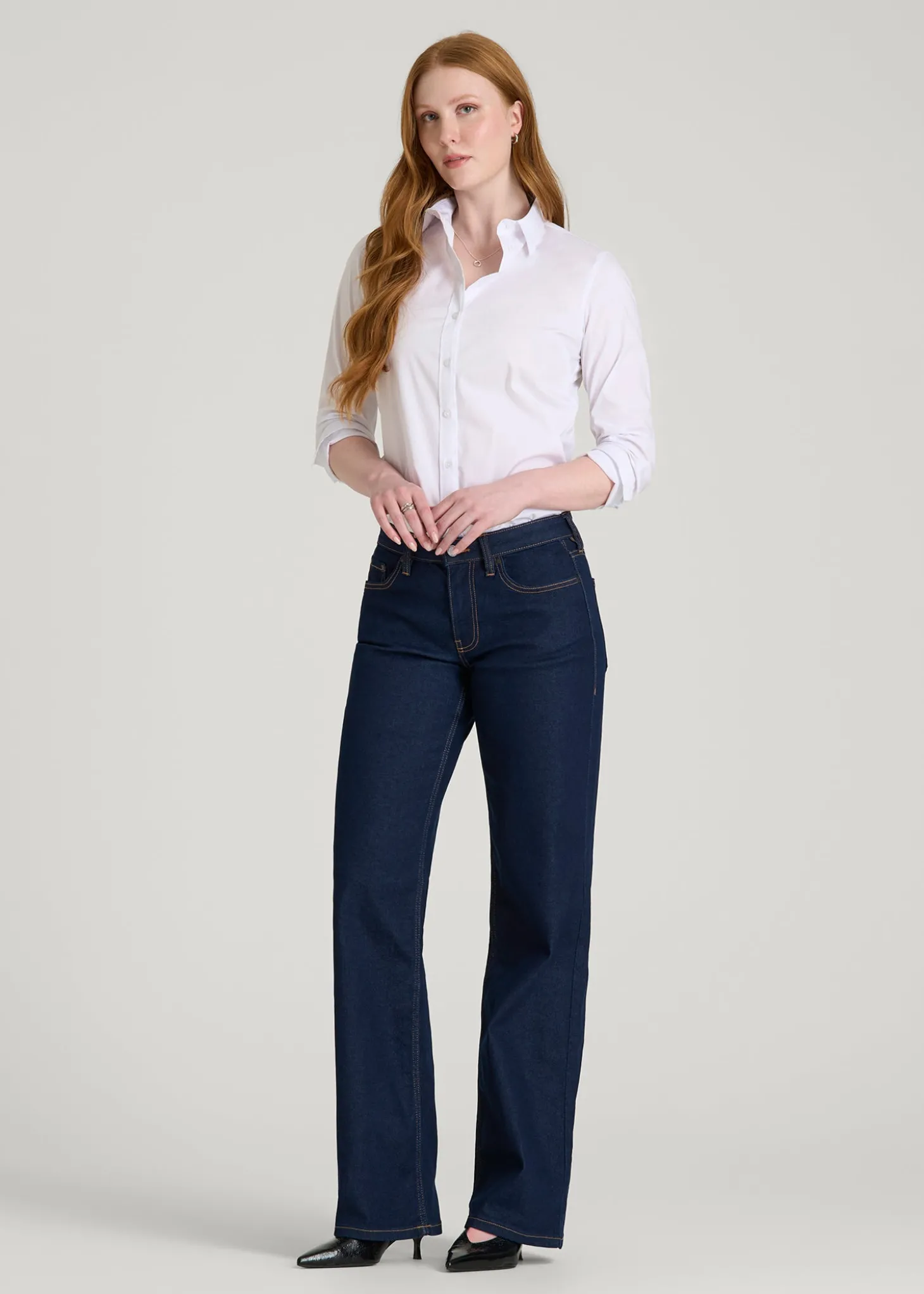 Quinn Mid-Rise Relaxed Fit Jeans for Tall Women
