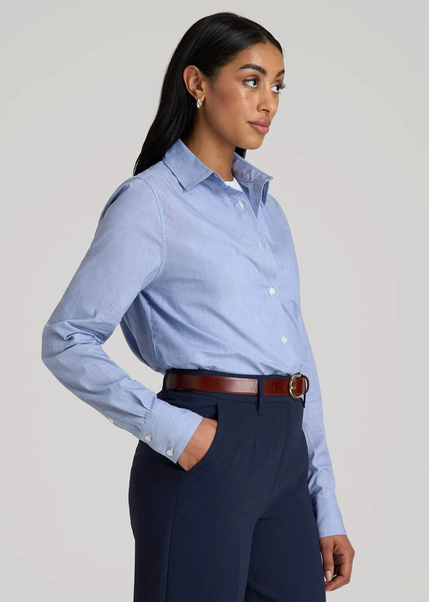 Regular Fit Dress Shirt for Tall Women