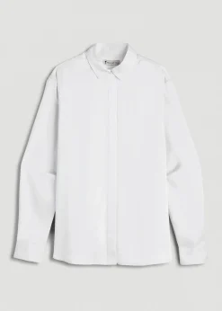 Relaxed Button-Up Blouse for Tall Women
