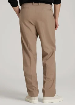 Relaxed Pleated Trousers for Tall Men