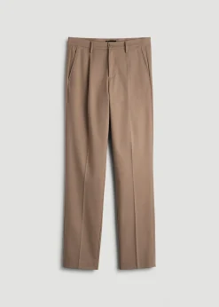 Relaxed Pleated Trousers for Tall Men