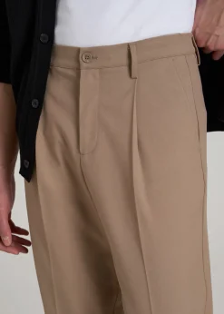 Relaxed Pleated Trousers for Tall Men