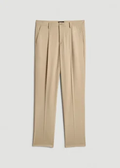 Relaxed Pleated Trousers for Tall Men