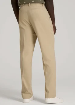 Relaxed Pleated Trousers for Tall Men