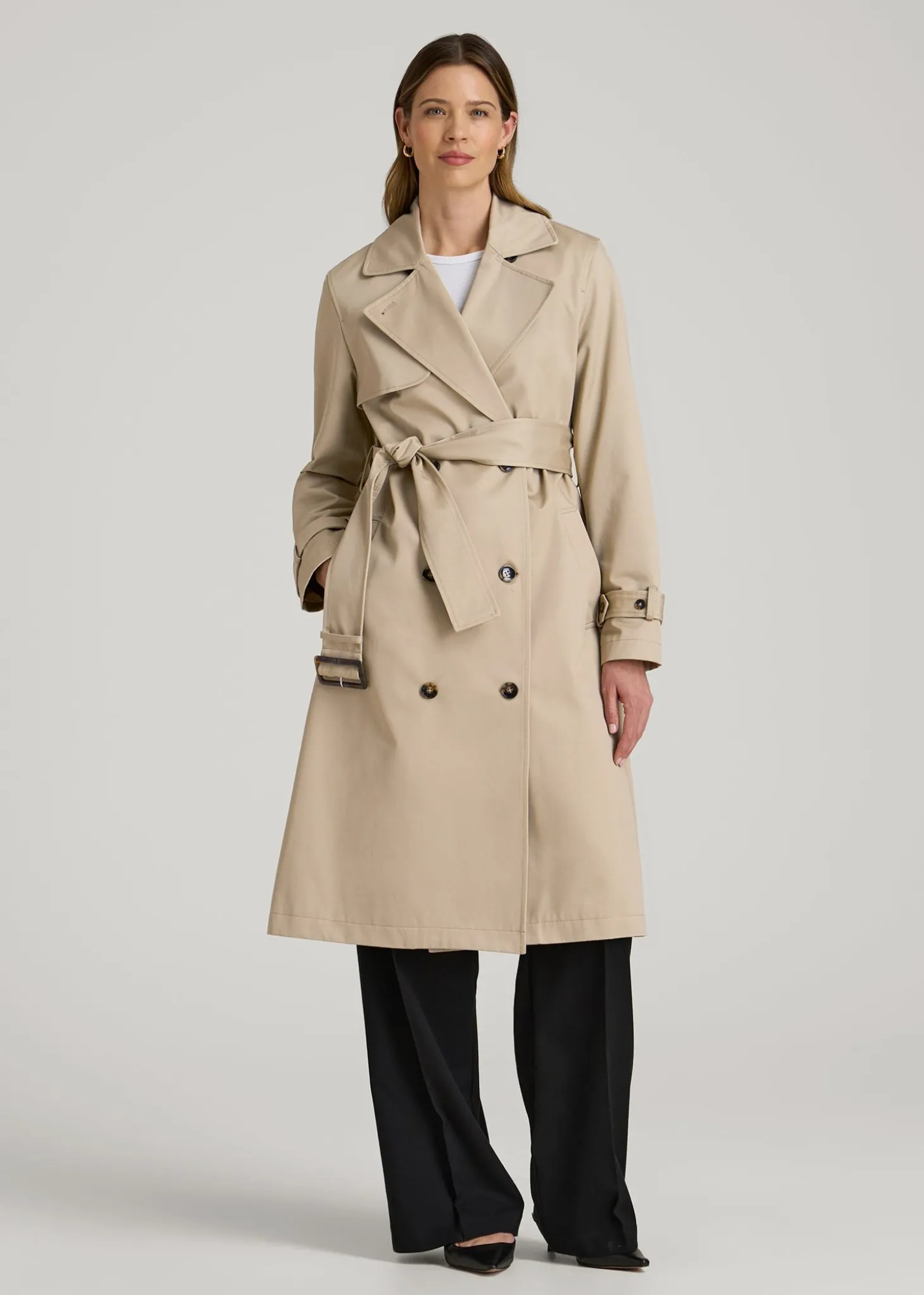 Relaxed Trench Coat for Tall Women