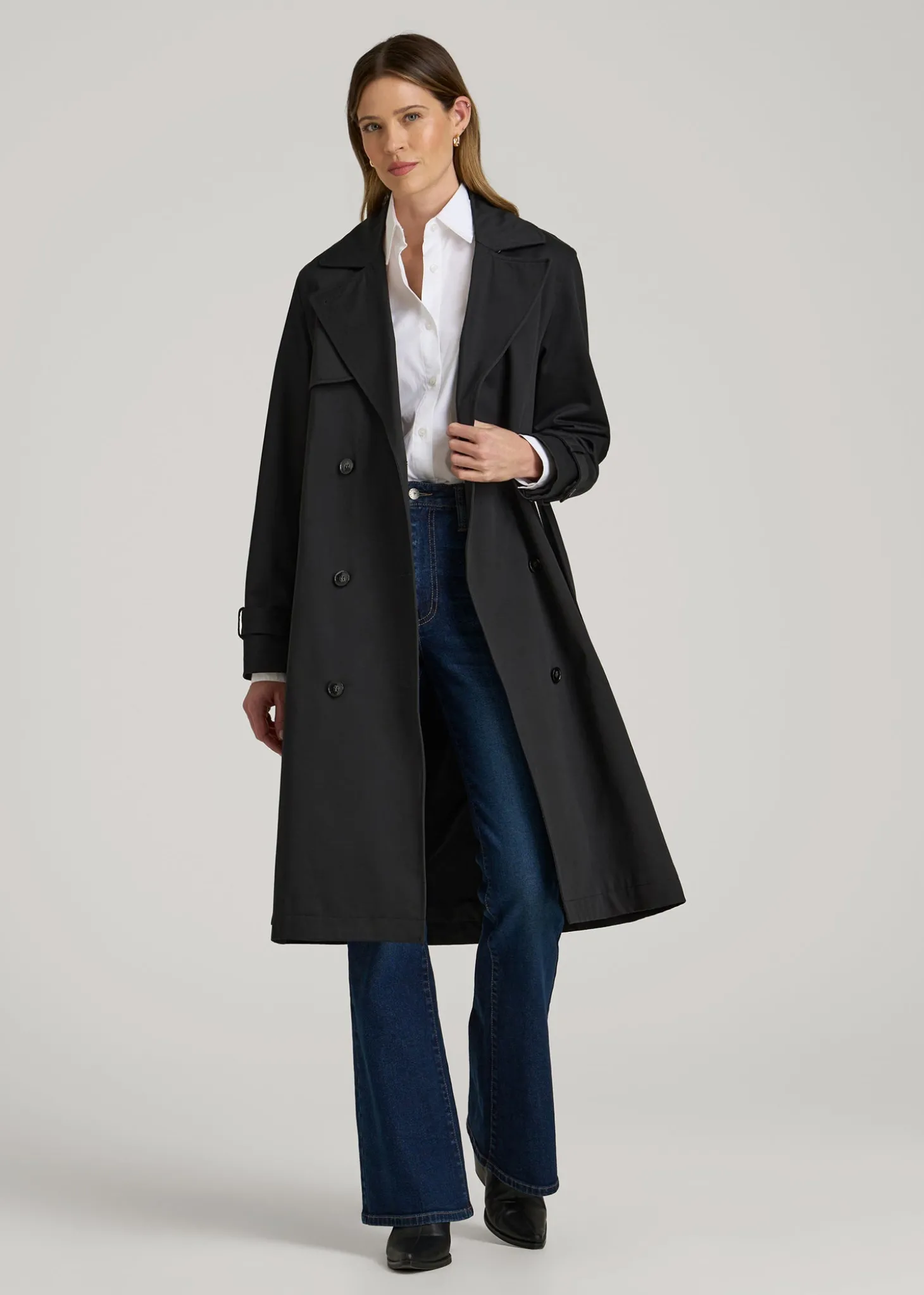 Relaxed Trench Coat for Tall Women