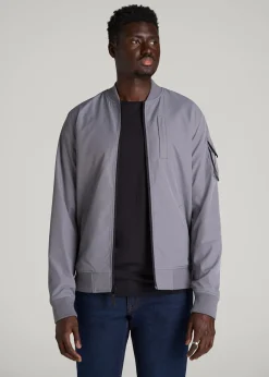 Reversible Bomber Jacket for Tall Men