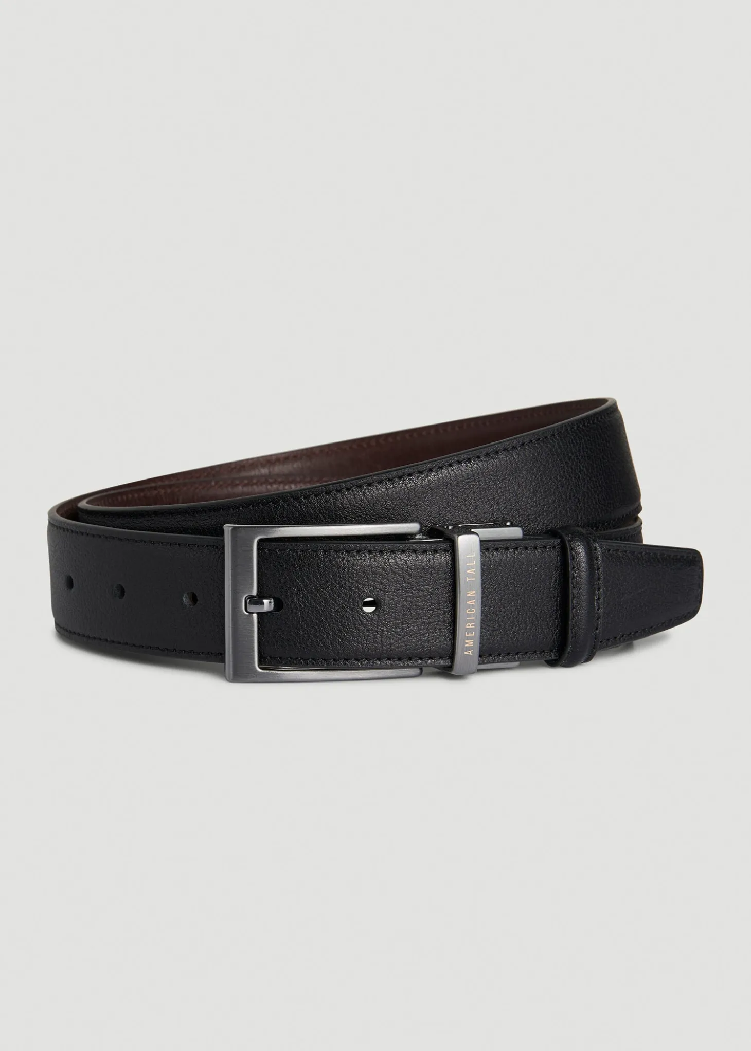 Reversible Leather Belt for Tall Men