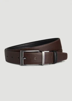 Reversible Leather Belt for Tall Men