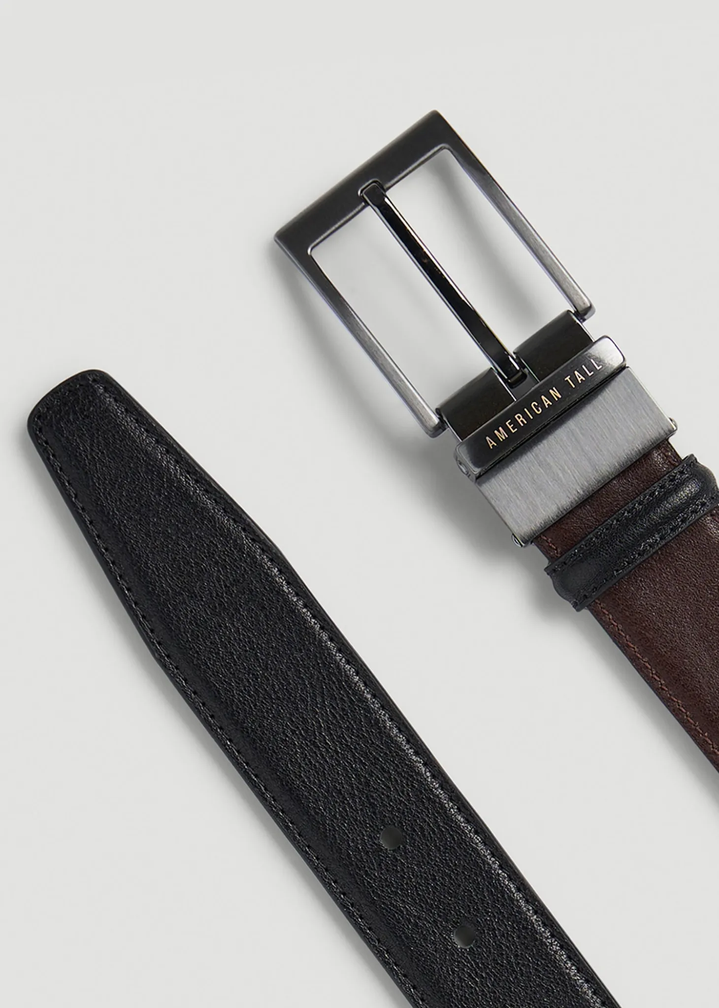 Reversible Leather Belt for Tall Men