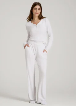 Ribbed Flare Lounge Pants for Tall Women