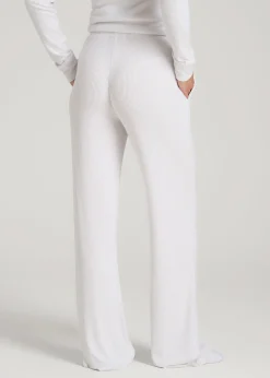 Ribbed Flare Lounge Pants for Tall Women