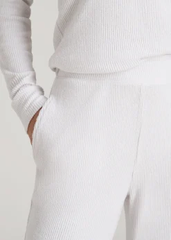 Ribbed Flare Lounge Pants for Tall Women