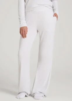 Ribbed Flare Lounge Pants for Tall Women
