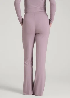 Ribbed Flare Pants for Tall Women