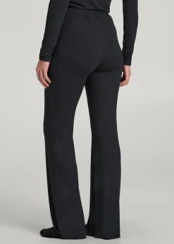 Ribbed Flare Pants for Tall Women