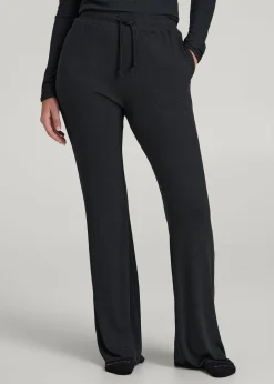 Ribbed Flare Pants for Tall Women
