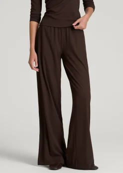 Ribbed Knit Wide Leg Pant for Tall Women
