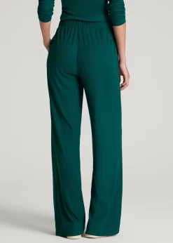 Ribbed Knit Wide Leg Pant for Tall Women