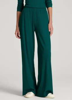 Ribbed Knit Wide Leg Pant for Tall Women