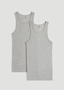 Ribbed Undershirt Tank Top for Tall Men