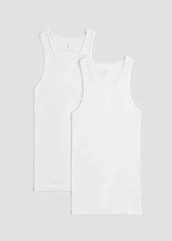Ribbed Undershirt Tank Top for Tall Men