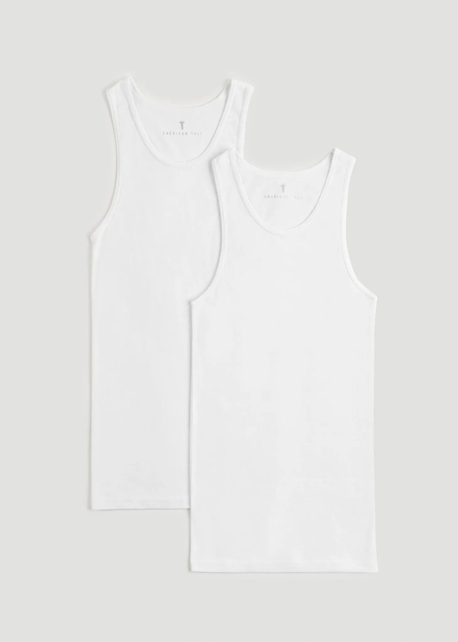 Ribbed Undershirt Tank Top for Tall Men