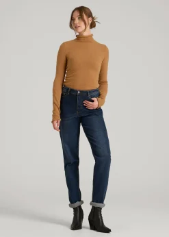Rolled Mock Neck Sweater for Tall Women
