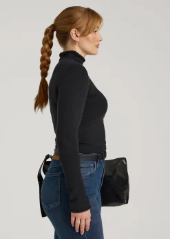 Rolled Mock Neck Sweater for Tall Women