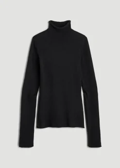 Rolled Mock Neck Sweater for Tall Women
