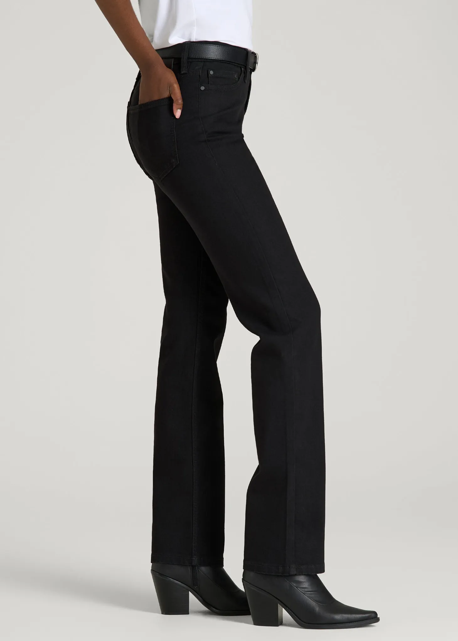 Sadie Mid-Rise Straight Fit Jeans for Tall Women