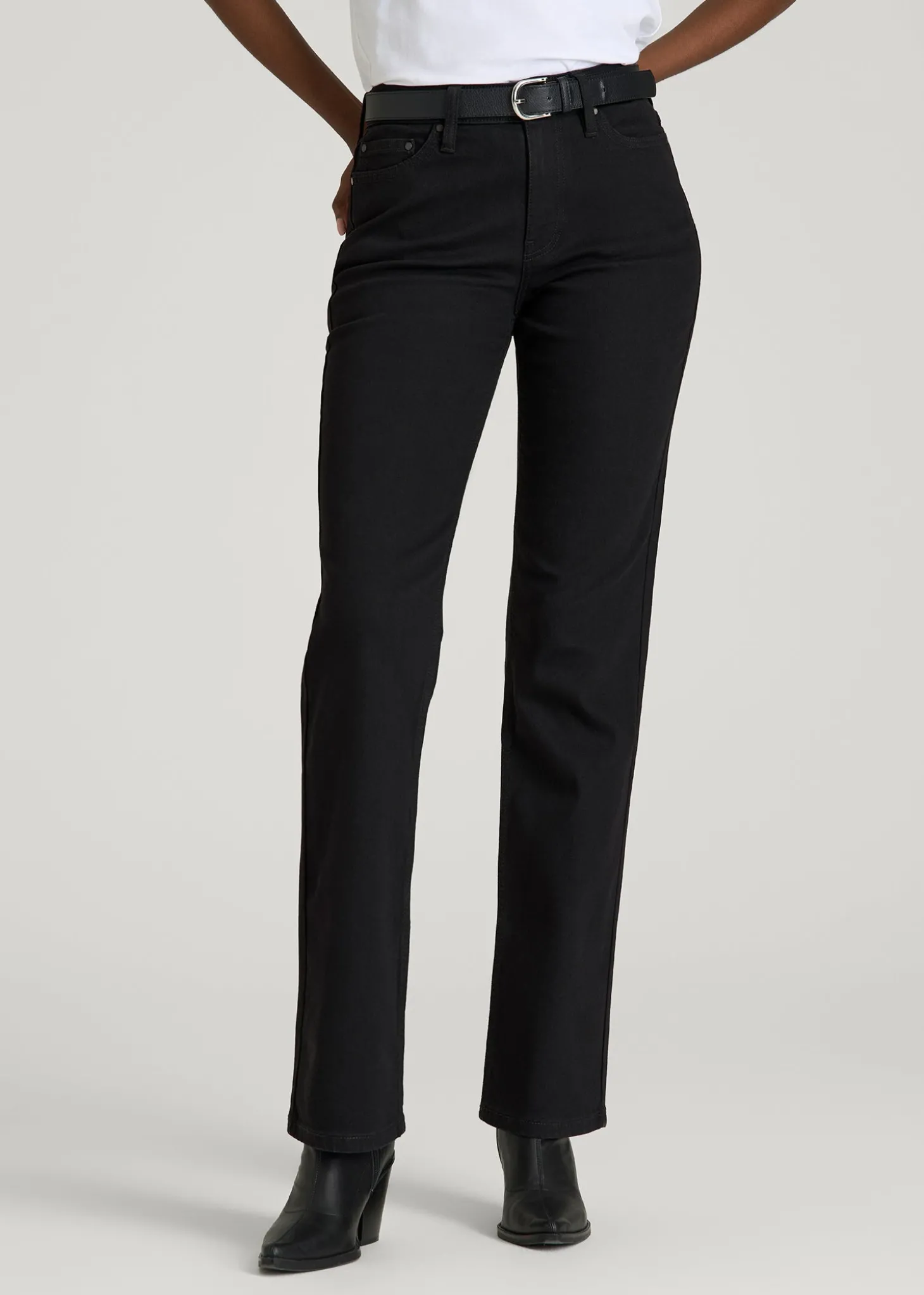 Sadie Mid-Rise Straight Fit Jeans for Tall Women