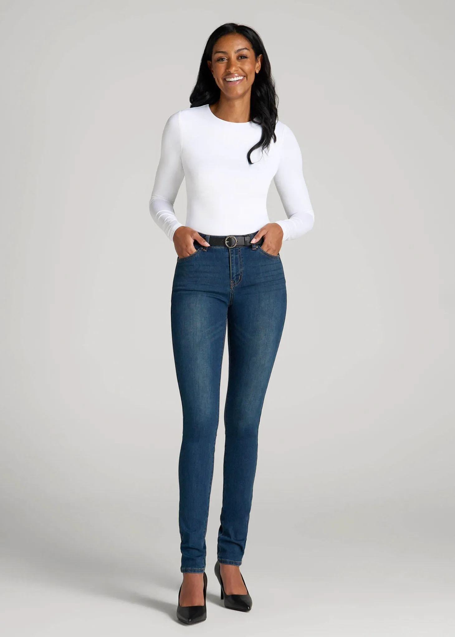 Sarah Mid-Rise Skinny Jeans for Tall Women