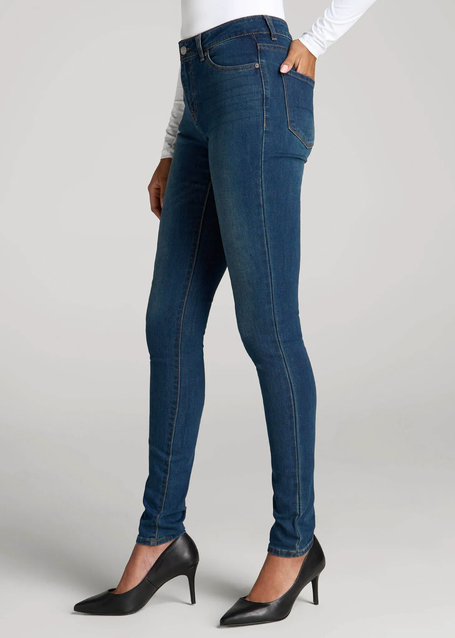 Sarah Mid-Rise Skinny Jeans for Tall Women