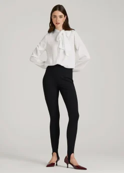 Satin Blouse With Bow for Tall Women