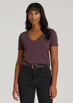 Scoop V-Neck Tee for Tall Women