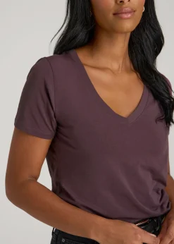 Scoop V-Neck Tee for Tall Women