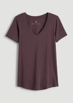 Scoop V-Neck Tee for Tall Women