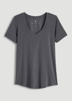 Scoop V-Neck Tee for Tall Women