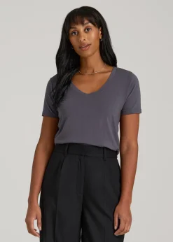 Scoop V-Neck Tee for Tall Women
