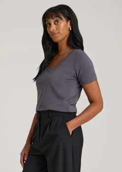 Scoop V-Neck Tee for Tall Women