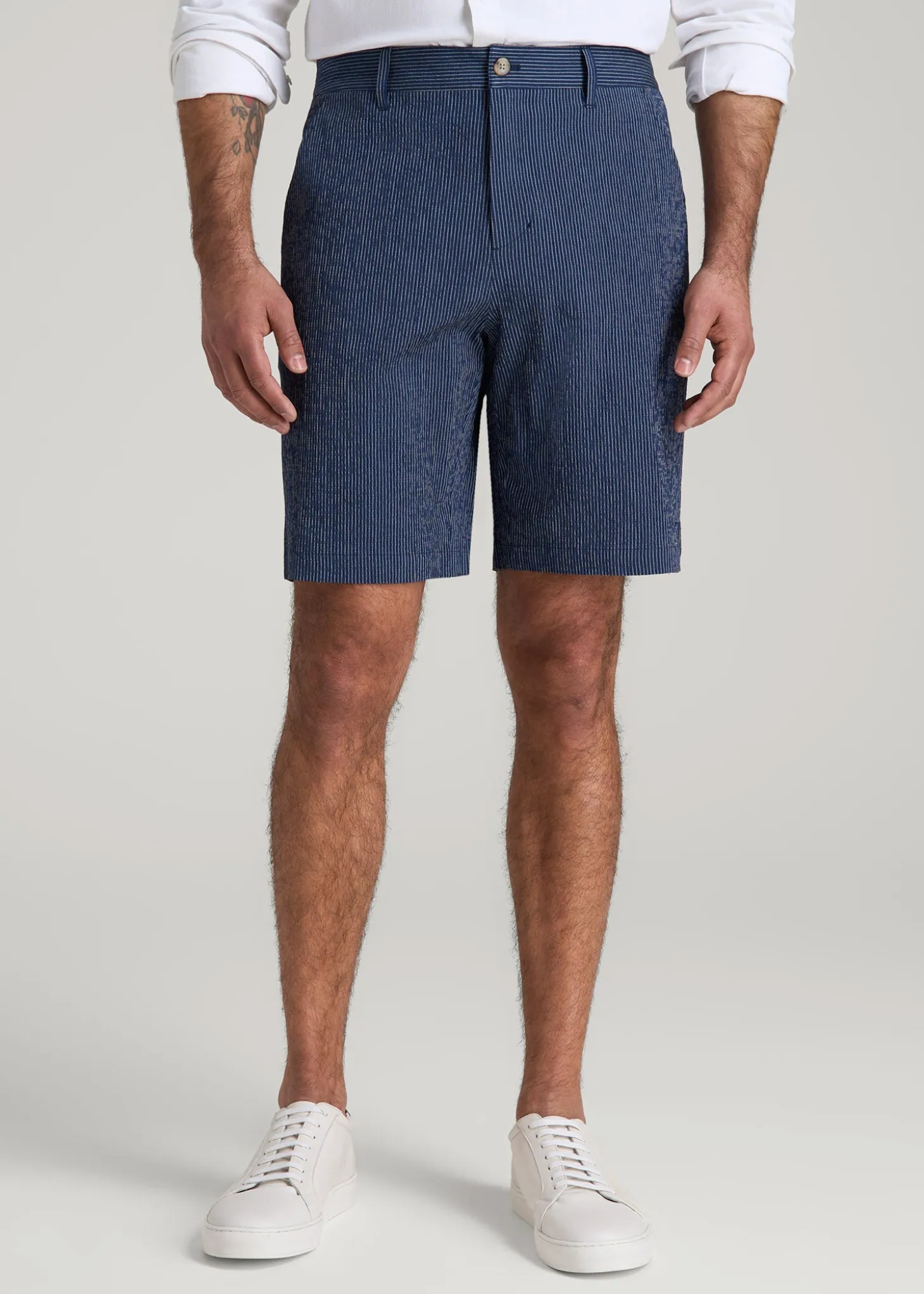 Seersucker Shorts for Tall Men