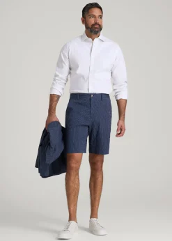 Seersucker Shorts for Tall Men