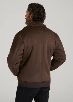 Sherpa Bomber Jacket for Tall Men