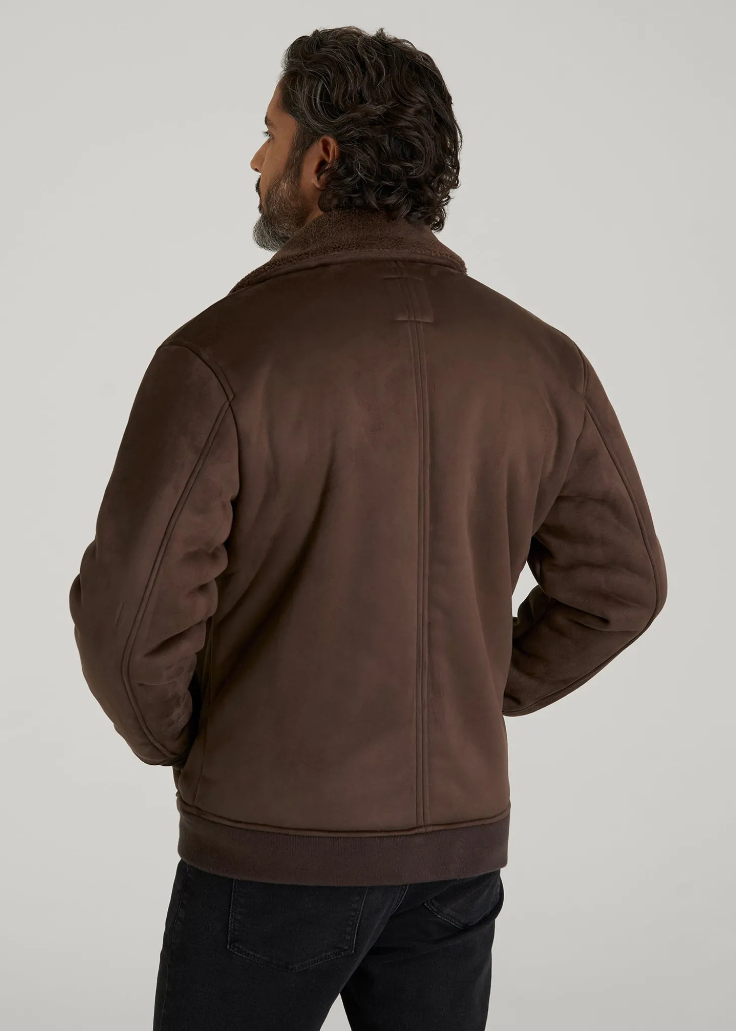 Sherpa Bomber Jacket for Tall Men