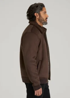 Sherpa Bomber Jacket for Tall Men