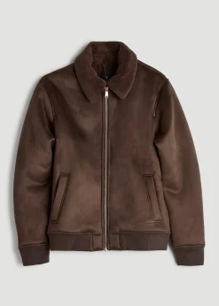 Sherpa Bomber Jacket for Tall Men