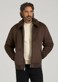 Sherpa Bomber Jacket for Tall Men
