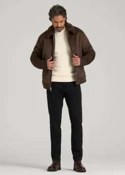 Sherpa Bomber Jacket for Tall Men